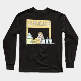 Lemonade Stand - Plywood Table - Lemon Beverage Long Sleeve T-Shirt